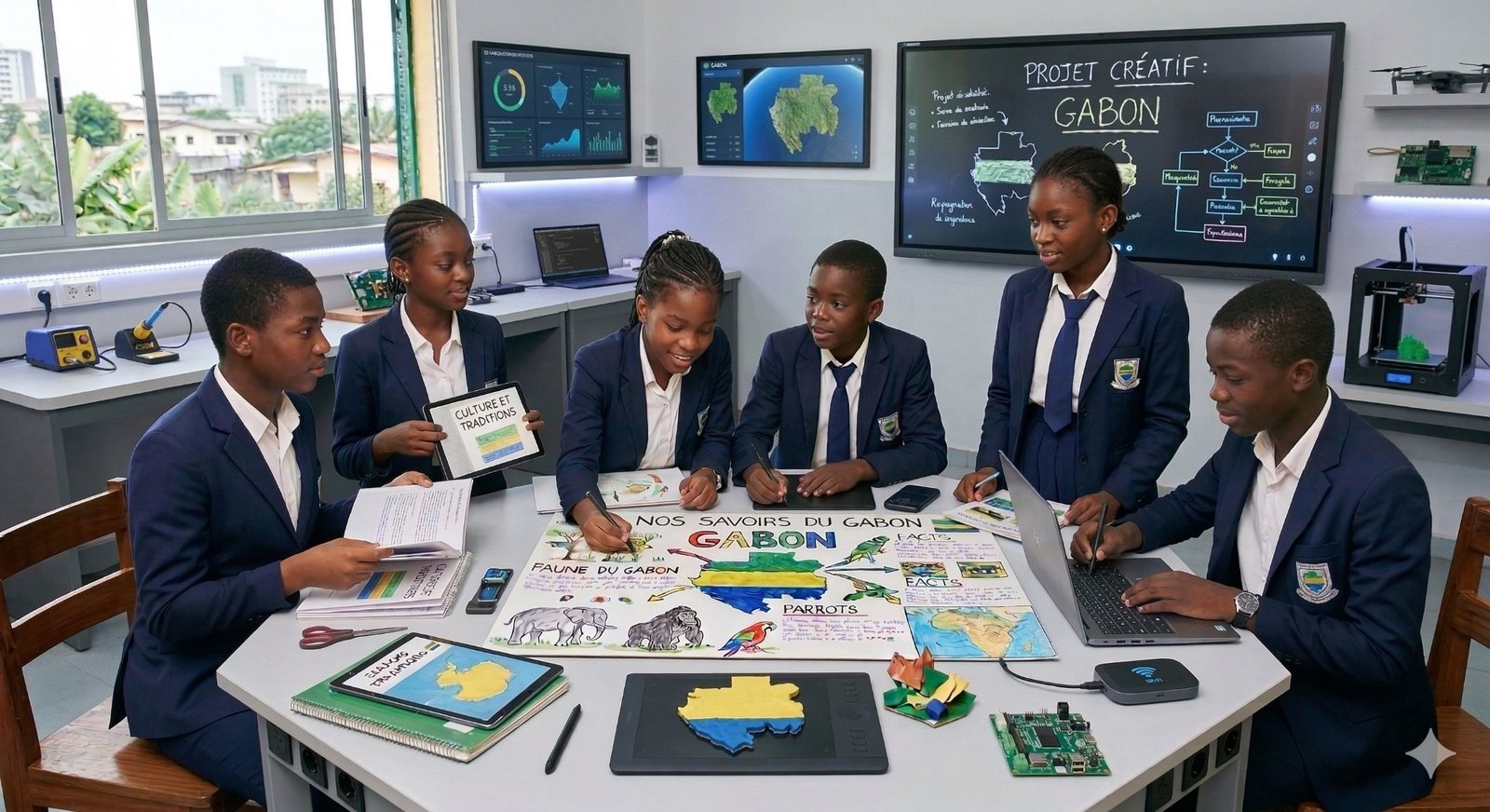 Élèves en classe Nigeria